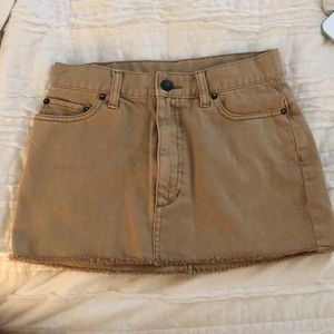Denim mini skirt